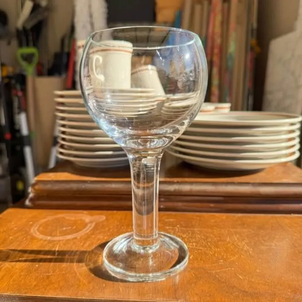 Vintage Crate & Barrel Inga Wine Glasses - Hand Blown, Discontinued, Set of 6